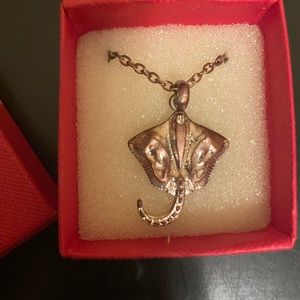 Silver Stingray Necklace